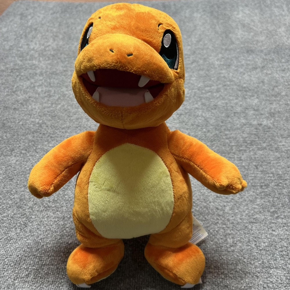 Build-A-Bear Workshop Pokemon Charmander Orange Plush Stuffed Toy Medium WORKS